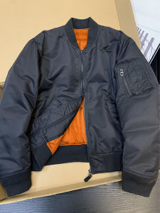 LIUBU | American Retro Short Quilted Flight Jacket Men Autumn Winter