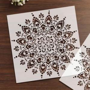 YOMDID 1 Cái Có Thể Tái Sử Dụng Có Thể Giặt Được PET Stencil Openwork Con Quay Vẽ Tranh DIY Graffiti Airbrush Nghệ Thuật Thủ Công Trang Trí Bản Mẫu