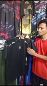 Kaos Jersey Dry Fit Setelan & Atasan Bulutangkis Badminton Tenis Pingpong Running Lari Jogging Pria Wanita size L XL XXL