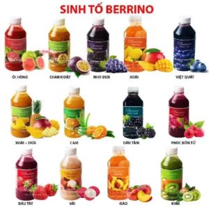 Sinh tố Berrino các vị (Mix vị) - Chai 1L