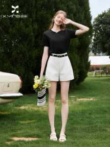 XIANGYING | High Waist Loose Fitting Shorts