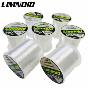 Limnoid 500m Nylon Fishing Line Fluorocarbon Coated Monofilament Resistant Low Memory 0.14–0.50mm Line For Freshwater Saltwater