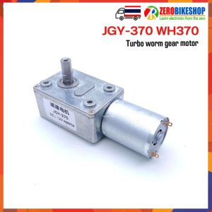 ZEROBIKE JGY-370 มอเตอร์เกียร์หอยโข่ง 8 มม. ขนาดเพลาด้านนอก มอเตอร์ล็อคตัวเองได้ ผู้ที่รับการใช้งานควรมองเห็น