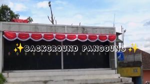 BENDERA BACKGROUND PANGGUNG 4 METER (5 GELOMBANG)