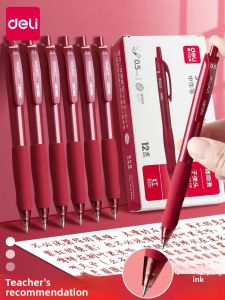 deli | Red Pen for School Use 0.5mm