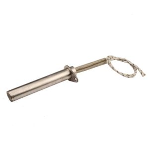 2 pieces 220V 400W Cartridge Heater Tube with Triangle Metal Sheet for Tin Furnace 16*100mm Heating Element Cylindrical Tubular