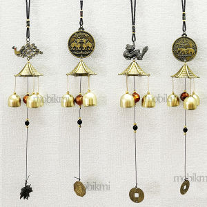 โมบายกระดิ่งลมฮวงจุ้ย เรียกทรัพย์ ของแต่งร้านแต่งบ้านและสวน ปี่เซียะ ช้าง นกยูง มังกร และอื่นๆ