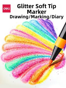 deli | Sparkle Drawing Marker Pens 36 Colors