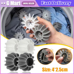 ⭐【LazTop Seller】5PCS Reusable Silicone Laundry Ball Clothes Hair Cleaning Tools Pet Hair Remover Washing Machine Cat Hair Catcher Laundry Ball LZC-Laundry-Ball