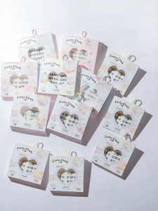 Flortte | Self-adhesive Natural Sectioned Transparent Stem Comic-style False Lashes