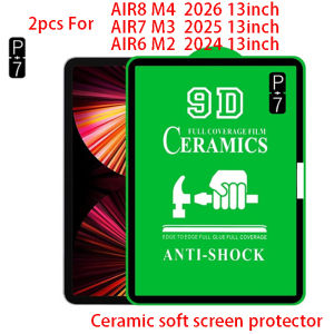2 Miếng Dán Bảo Vệ Màn Hình Mềm Gốm HD Cho iPad Air 8 13 Inch (2026/2025/2024/2023) M4/AIR13 M3/AIR13 M2 | Phim Bảo Vệ Mềm PE Chống Trầy Xước