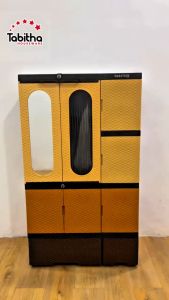 LEMARI PLASTIK TABITHA 3 PINTU NOVA GANTUNGAN CERMIN KUNCI