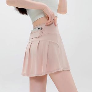Váy Thể Thao Yoga Mùa Hè Mới 2025 Váy Ngắn Thể Thao Chống Nắng Cho Nữ Váy Quần Vợt Thời Trang Chống Ánh Sáng Nhỏ