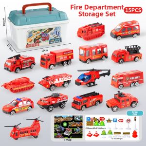 YUERBAO | Childrens Fire Truck Toy Model Vehicle