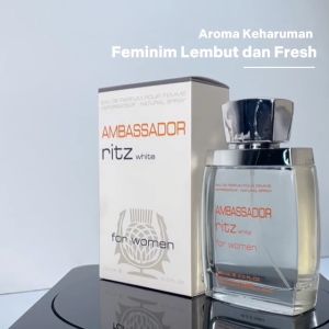 Ambassador Eau De Parfume Ritz White for Women 120ml Parfum Wanita / Minyak Wangi
