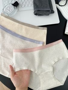 ต้านเชื้อแบคทีเรียบริสุทธิ์ ผ้าฝ้าย ระบายอากาศได้ดี ยืดหยุ่นสูงสบาย นุ่ม ชุดชั้นในสามเหลี่ยมสําหรับเด็กผู้หญิงและผู้หญิง พลัสไซส์ มีจําหน่าย