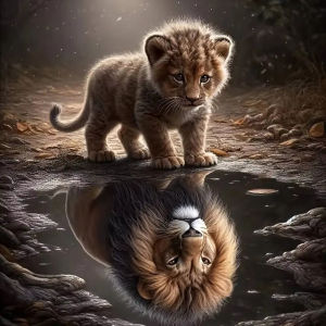 Jigsaw Puzzle Stunning Animal Portrait Cat Tiger Lion Wolf Dog Art For Adults Perfect For Family Game Night And Brain Exercise