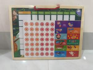 Bảng khen thưởng cho bé. Bảng gỗ giúp bé tự giác rèn luyện hình thành thói quen tốt