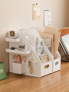 BANGJIAYI | Desk Organizer File Bookstand Student Book Office Documents Storage Rack