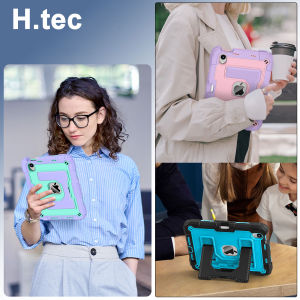 เคสสำหรับ iPad Mini 7 (A17 Pro) 2024ขาตั้งในตัวและดินสอ Hoder [รองรับการชาร์จดินสอ] เคสสำหรับไอแพดป้องกันกันกระแทกแข็งแกร่ง3ชั้น iPad Mini รุ่น7th/รุ่นมินิ6th 8.3นิ้ว