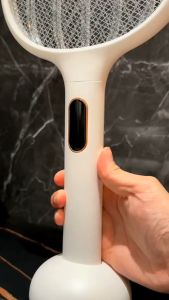 Xiaomi qualitell 2 in 1 Electric Mosquito Killer Racket Insect Killer Mosquito Swatter USB Rechargeable Display with power supply