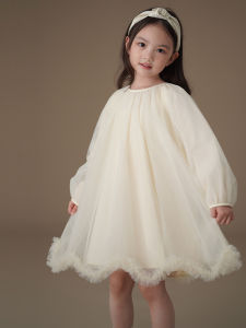 Váy Công Chúa Dài Tay Cho Bé Gái Váy Sinh Nhật Mùa Xuân Thu Thường Ngày Bằng Nylon Váy Cho Bé Gái 3-14 Tuổi