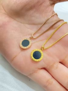 Kalung Titanium Anti Karat Wanita Warna Gold & RoseGold Aksesoris Fashion Necklace Simple 121-KT