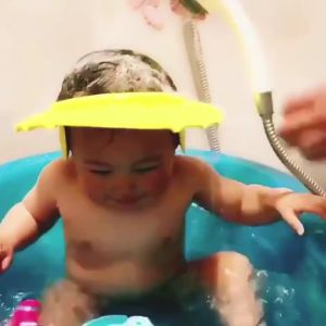 Baby Shower Cap Baby Shower Protector Shower and Head Wash Shampoo Protective Cap for Baby Safety