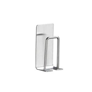 Stainless Steel Toothbrush Holder Wall Mounted Adhesive Toothbrush Cup Holder Space Saving Home Organizer Wall Mounted Tools