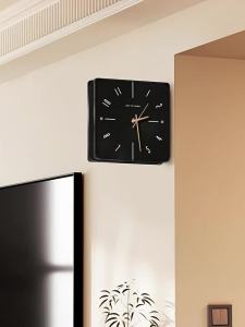 CTYLIGHTZ | Dual Face Corner Clock Silent Wall Clock No Drilling