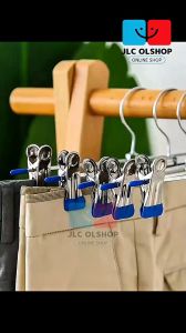 Metal clips hangers good quality MAKAPAL Iron trouser hanger