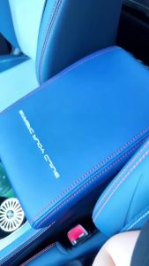 For Byd Atto3 Yuan Plus Car Armrest Mat Center Console Arm Rest Protection Cushion Armrests Storage Cover Pad Pu Leather