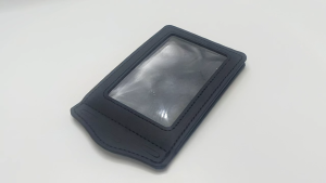 ID Card Holder Leather Badge Card Holder Card Cover for Staff Office Worker Access Meal Students Card