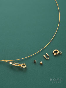 สายรัดข้อมือลูกปัดมุกทองแดง 14K สำหรับทำเครื่องประดับ DIY แฮนด์เมด อุปกรณ์สร้อยคอ ลูกปัดขนาดเล็ก อุปกรณ์เสริม