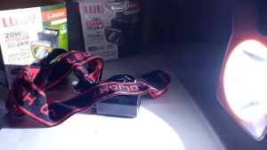 Senter Kepala 20W Waterproof & Rechargeable
