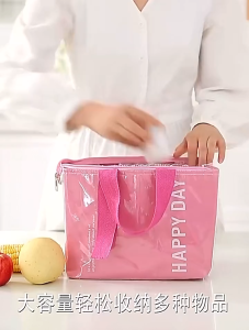 Lunch bag Canvas bag Fresh Handbag Waterproof bag Insulation HOT-COLD Worker Student