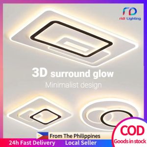 RIDI 3-color adjustable living room ceiling lights for ceiling led lights Save electricity costs ilaw sa sala design center light for ceiling Mga ilaw sa silid -tulugan mga ilaw sa sala
