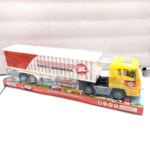 Mainan Truck Trailer Anak Truck Container Mobil Paket Ekspedisi Panjang 42 cm no KGP 127-1