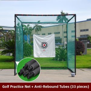 TTYGJ | Golf Practice Net Swing Trainer Indoor Putting Green Set