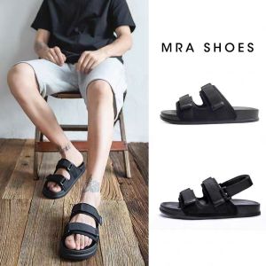 Japanese Style Summer Slippers Mens Casual Driving Sandals Outdoor Beach Slip-On Breathable Comfortable Thick Bottom Rubber