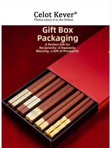 Luxury Colored Household Wooden Chopsticks