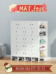 🎀MẪU MỚI🎀Tủ 6 ô lắp ghép đựng quần áo giày dép trang trí phòng nhà cửa vô cùng tiện ích.