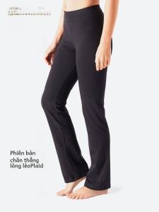 Decathlon Yoga Fitness Cotton Straight Leg Pants High Waist Nine Points Sweat Absorbent Breathable Womens Sportswear