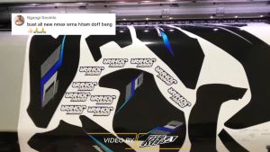 DECAL STIKER MOTOR XMAX MOTIF BLACK PANTHER D-G3-023 G3-077 G3-061