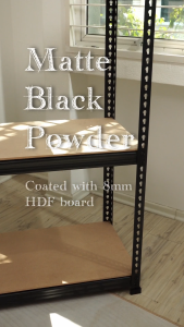 1BOSS 4 Tier/level MATTE BLACK Boltless Heavy Duty Rack Office File Home Storage Rak Dapur Besi 货架铁架