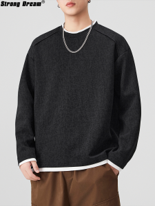 Heavy Two-in-one Long Sleeve Comfortable Mens Spring Style Clothing
