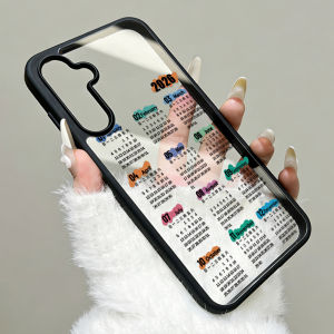 Silicone Calendar Phone Case For Samsung A56 5G Funda A17 A16 A55 A54 A15 A36 A35 A26 A25 A07 A06 A05s A05 A12 A13 A14 A34 Cover
