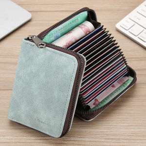 New Premium Card Holder Wallet Multi-Slot Compact Large Capacity Mens And Womens Driver License Card Case Stylish Durable