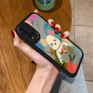 Applicable to Huawei Nova5pro Phone Case Color Violent Bear Nova5i Lens All-Inclusive Nova5t Soft Silicone Nova4e Couple Classy Trendy Stylish Leather Pattern Protective Case Female New Arrival Drop-Resistant