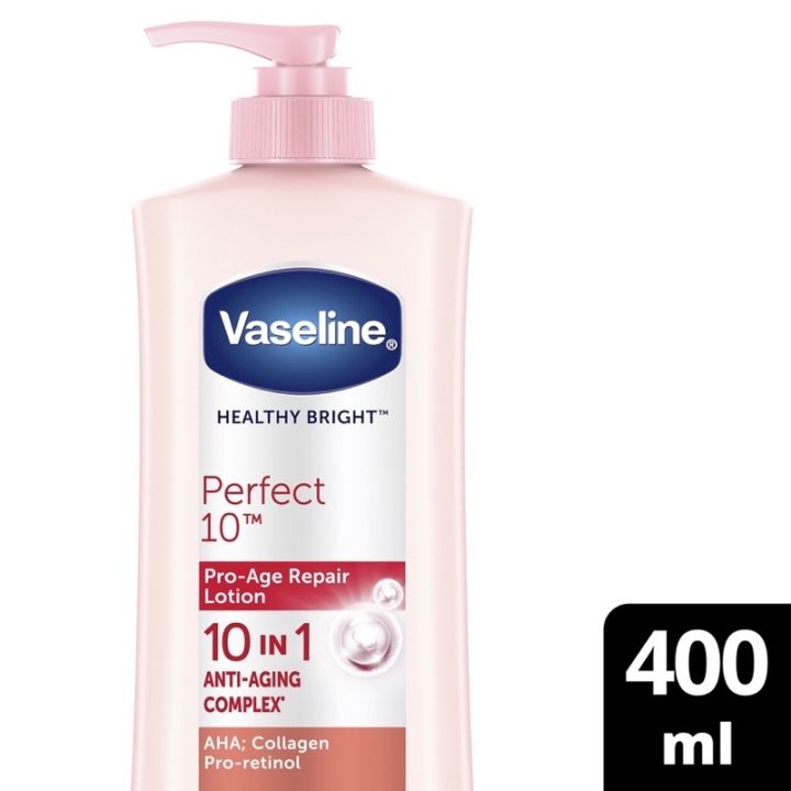Vaseline Healty Bright Perfect 10 AHA & ProRetinol 400ml Lazada